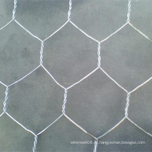 Malla de malla de alambre hexagonal con alambre galvanizado sumergido caliente
